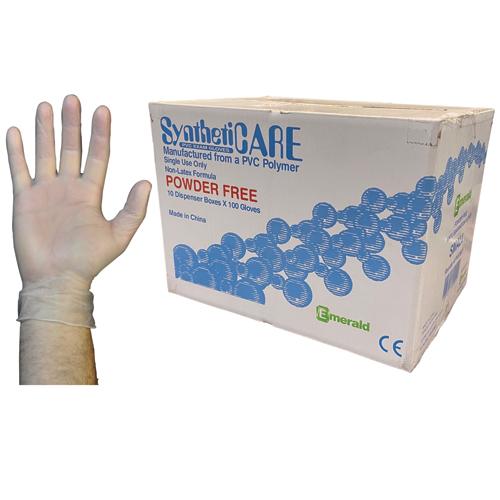 Powder-Free Vinyl Exam Gloves - Case of 10 Boxes
