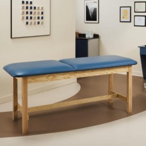 Treatment Table with H-Brace & Adjustable Backrest, Paper Dispenser & Cutter 78"