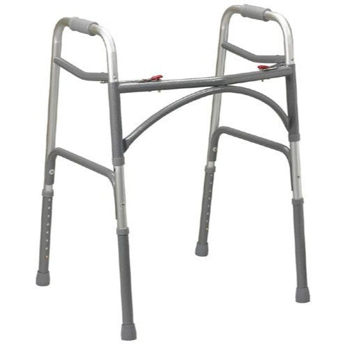 Bariatric Extra-Wide Adult Folding Walker - Double Button