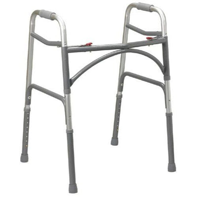 Bariatric Extra-Wide Adult Folding Walker - Double Button