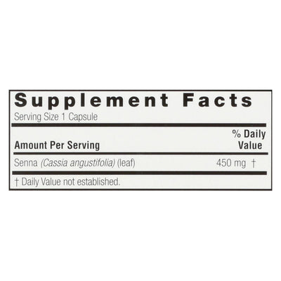 Nature's Answer - Senna Leaf - 90 Capsules