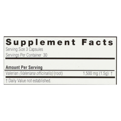 Nature's Answer - Valerian Root - 90 Caps