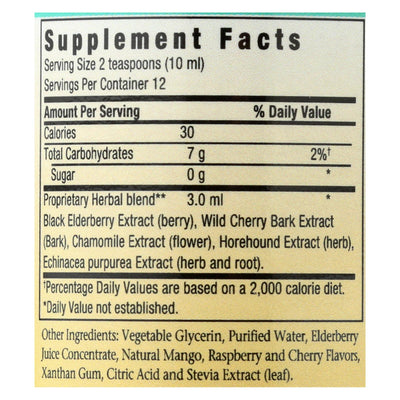 Herbs For Kids Eldertussin Elderberry Syrup - 4 Oz