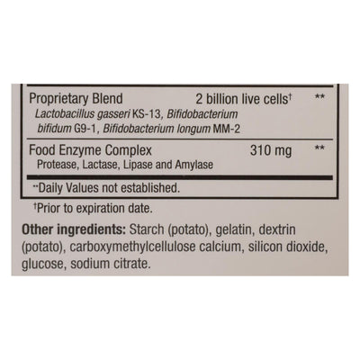 Kyolic - Kyo-dophilus With Enzymes Digestion - 60 Capsules