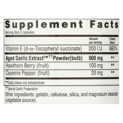 Kyolic - Aged Garlic Extract Healthy Heart Formula 106 - 100 Capsules