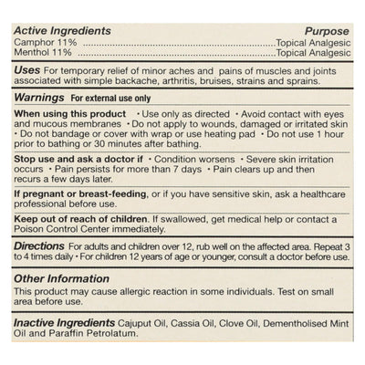 Tiger Balm Pain Relieving Ointment Ultra Strength - Non-staining - 1.7 Oz