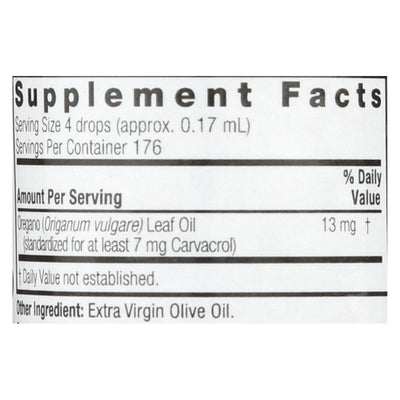 Nature's Answer - Oil Of Oregano Leaf - 1 Fl Oz