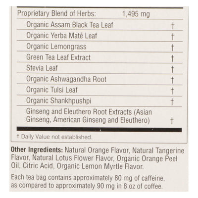 Yogi Positive Energy Herbal Tea Sweet Tangerine - 16 Tea Bags - Case Of 6