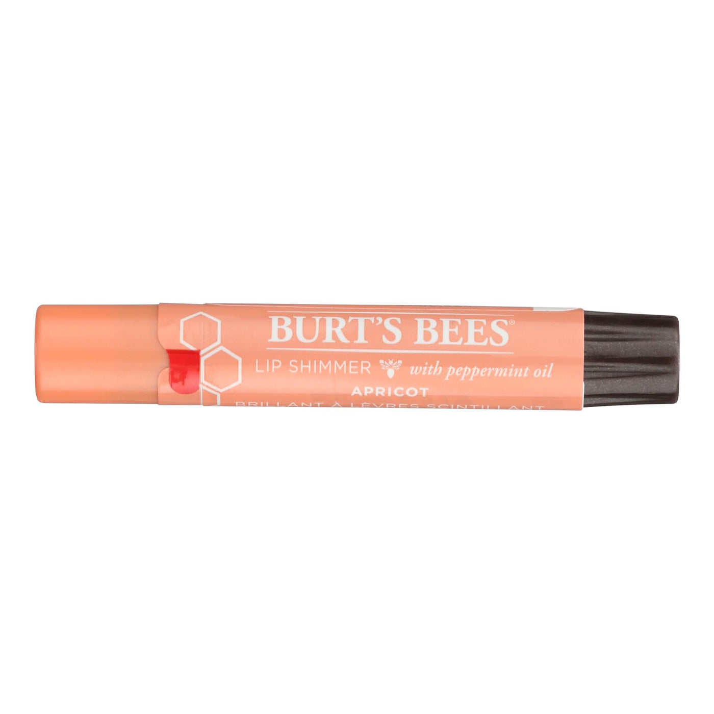Burts Bees - Lip Shimmer - Apricot - Case Of 4 - 0.09 Oz