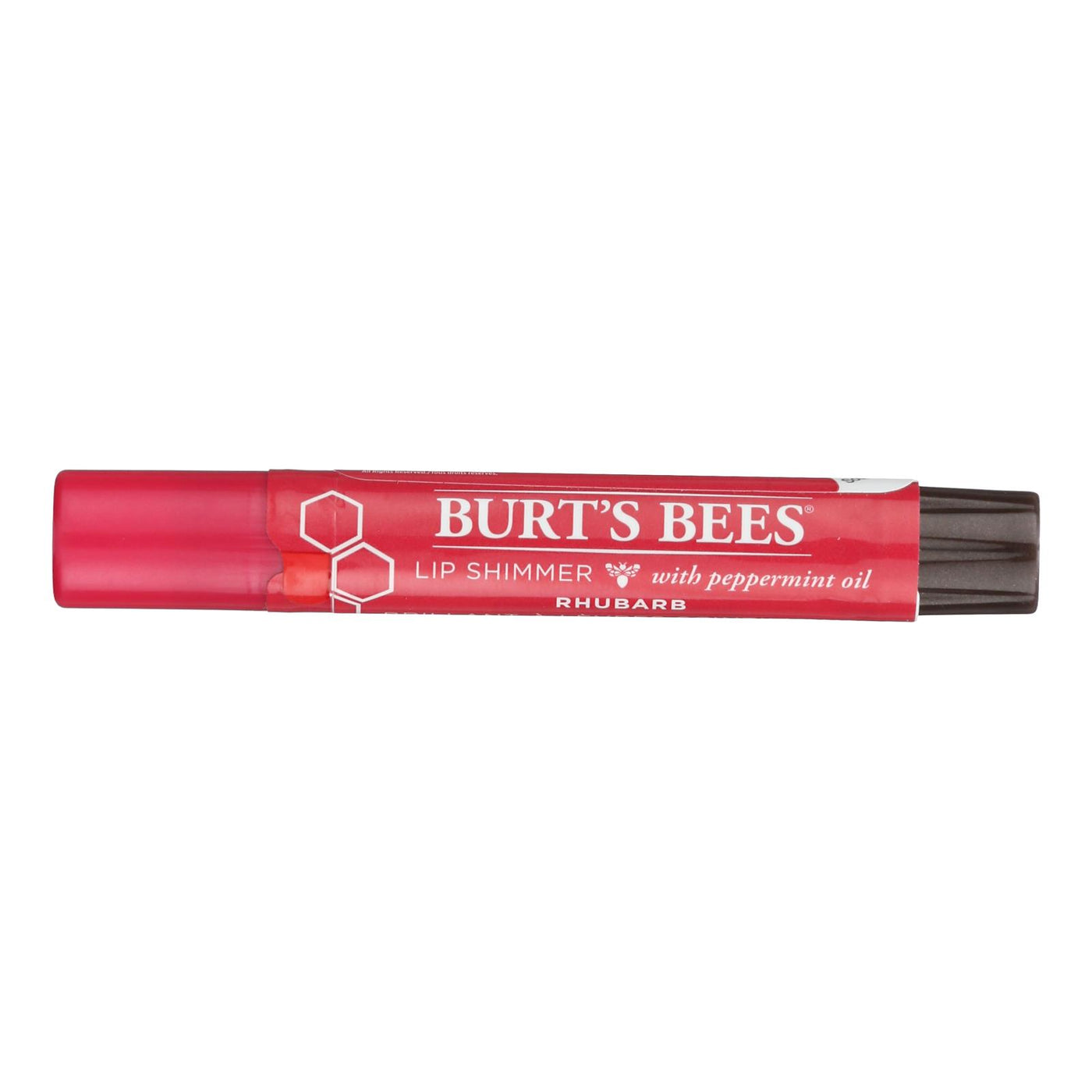 Burts Bees - Lip Shimmer - Rhubarb - Case Of 4 - 0.09 Oz