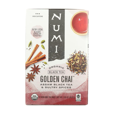Numi Tea Golden Chai Black Tea - 18 Bags