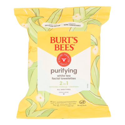 Burts Bees - Face Towelette - White Tea - Case Of 3 - 30 Count