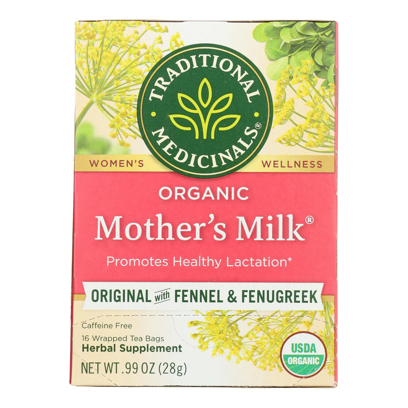 Traditional Medicinals Organic Mother's Milk Tea - Caffeine Free - 16 Bags