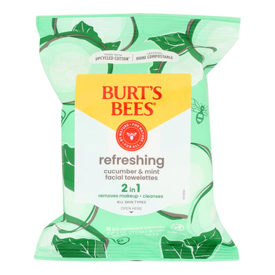 Burts Bees - Face Towelette - Cucumber Sage - Case Of 3 - 30 Count