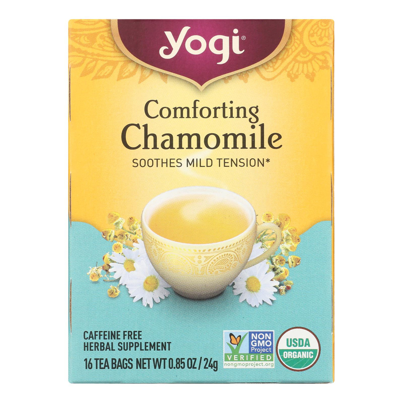 Yogi Tea Comforting Chamomile - Caffeine Free - 16 Tea Bags