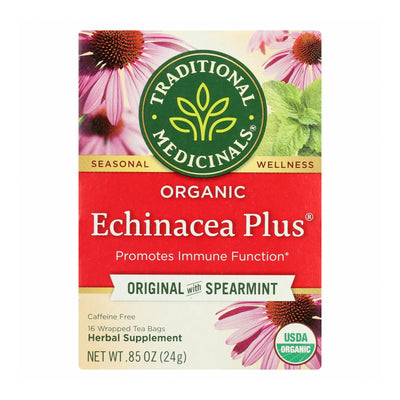 Traditional Medicinals Organic Echinacea Plus Tea - Caffeine Free - 16 Bags