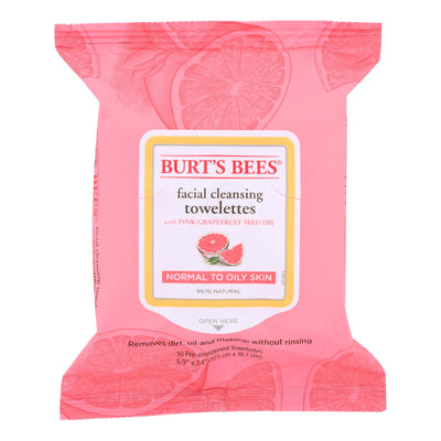 Burts Bees - Face Towelette - Pink Grapefruit - Case Of 3 - 30 Count