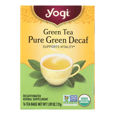 Yogi Tea Green Tea Pure Green - Decaf - 16 Tea Bags