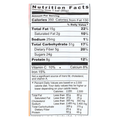 Probar Organic Superfruit Slam Bar - Case Of 12 - 3 Oz