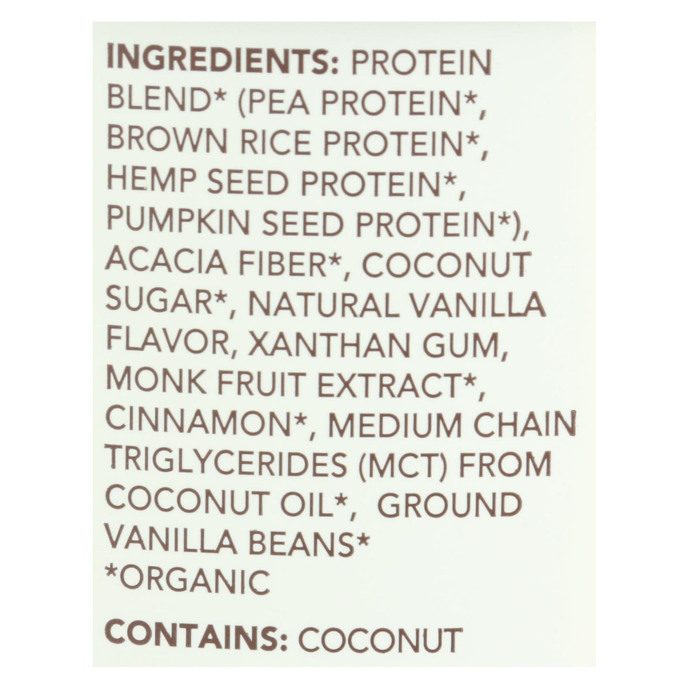 Aloha Inc - Plant-based Protein Powder - Vanilla - 1 Lb.