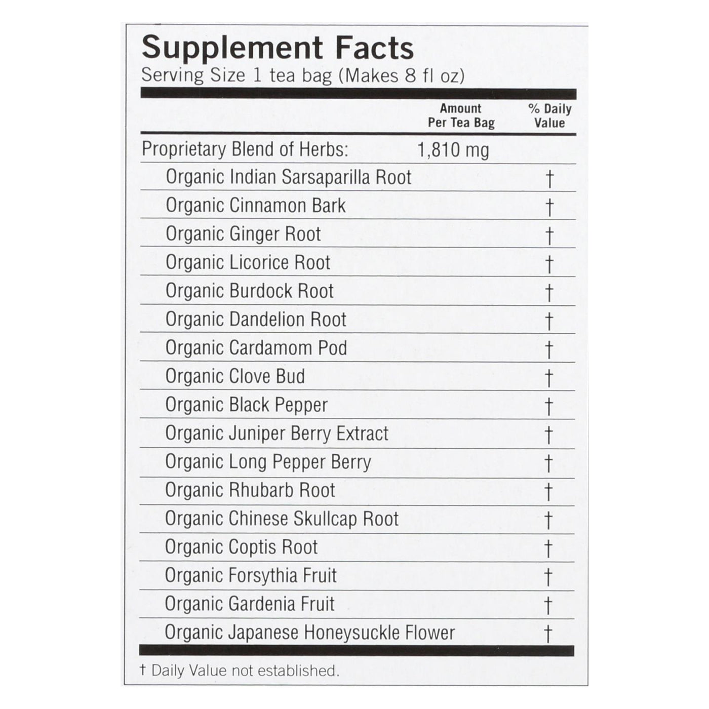 Yogi Tea Detox - Caffeine Free - 16 Tea Bags