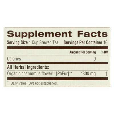 Traditional Medicinals Organic Chamomile Herbal Tea - 16 Tea Bags