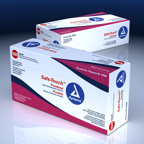 Latex Exam Gloves- Lightly Powdered, Medium, 100/Box