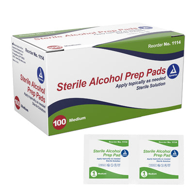 Alcohol Prep Pads Sterile - Box of 100