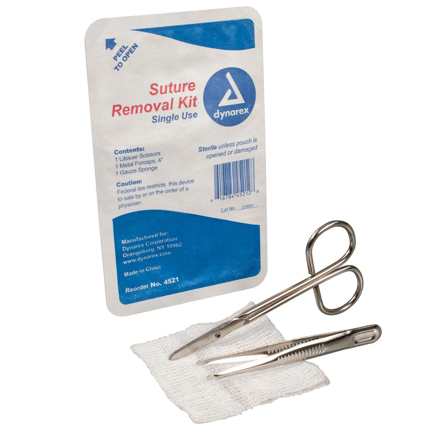 Suture Removal Kit- Sterile, Box of 10 Kits