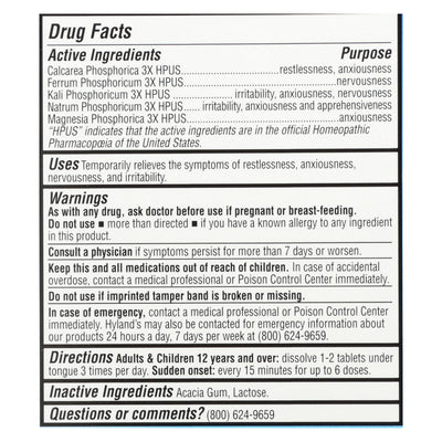 Hylands Homeopathic - Calm Tablets - 1 Each - 50 Tab