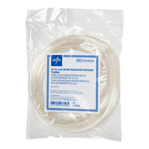 Latex-Free Oxygen Tubing – Star Lumen, Clear (Each)
