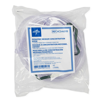 Pediatric Oxygen Mask with 7' Tubing – Medium Concentration (Each)