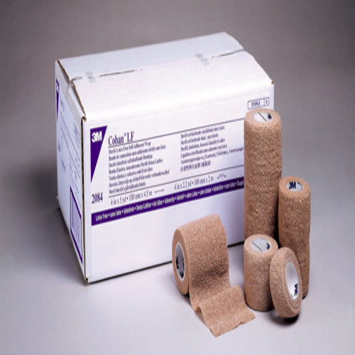 Non-Sterile Coban Self-Adherent Wrap 2 x 5 Yards – Tan, Latex-Free, Box of 36