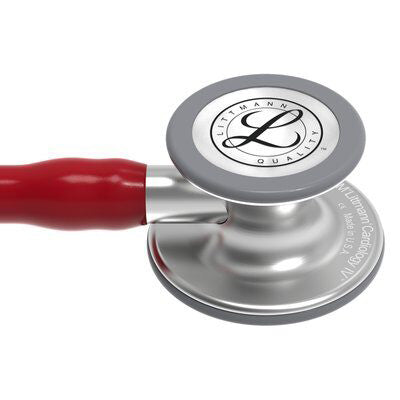3M Littmann Cardiology IV Stethoscope - Burgundy Tube with Mirror Finish