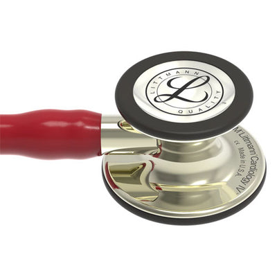 3M Littmann Cardiology IV Stethoscope - Burgundy Tube with Champagne Finish