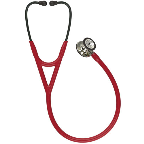 3M Littmann Cardiology IV Stethoscope - Burgundy Tube with Champagne Finish