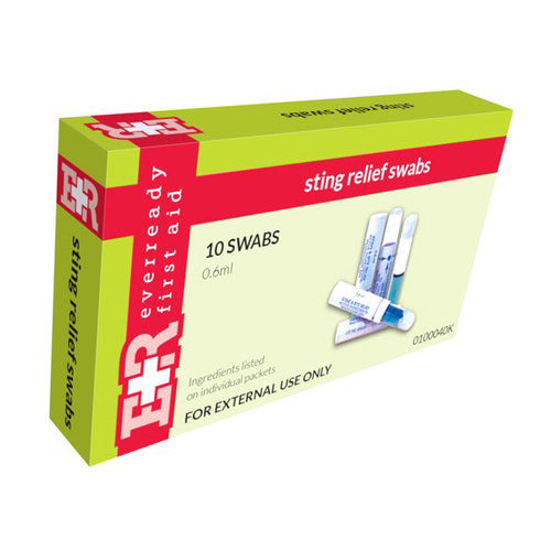 Sting Relief Swabs - Box of 10