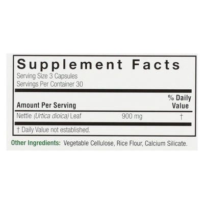 Nature's Answer - Nettle Leaf 900mg - 1 Each - 90 Cap