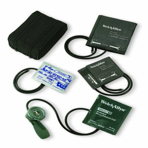 DS66 Aneroid with Multi-Cuff Kit - 4 Reusable One-Piece Cuffs