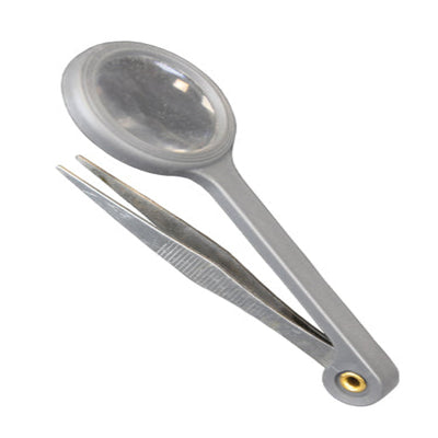 3-Inch Forceps with Magnifier – Retail Pack