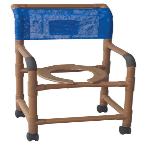 Standard PVC Shower Chair – Wood-Tone