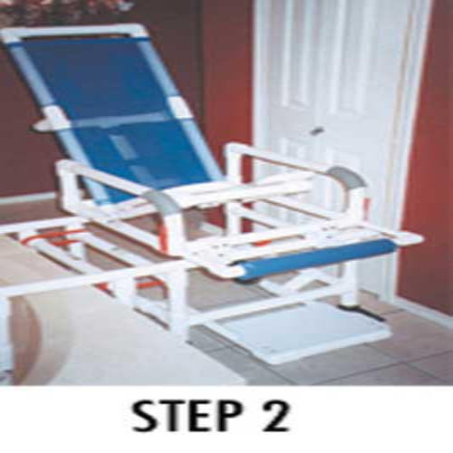 Tilt-N-Space PVC Shower Chair & Transfer Bench Combo with Sliding Seat