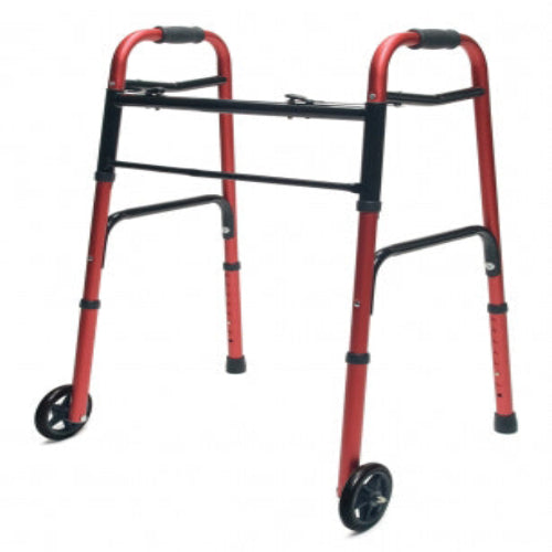 Adult Folding Walker with 5 Wheels – Case of 2