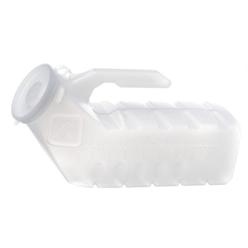 Disposable Male Urinal with Cover – Translucent