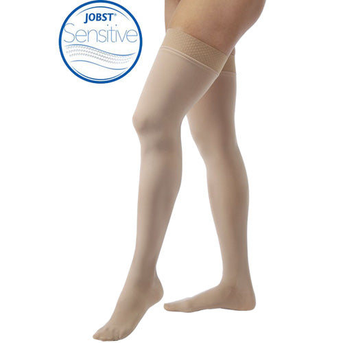 Jobst Opaque Sensitive Stocking 20-30 mmHg – Natural, Petite Large (CT)
