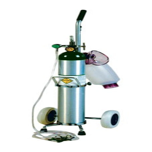 Crash Cart with E-Tank & Resuscitator Bag