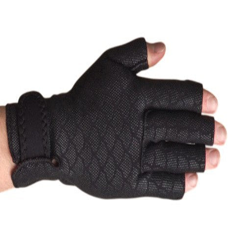 Thermoskin Arthritic Gloves Medium (8–8.75 inches) – Black, Pair