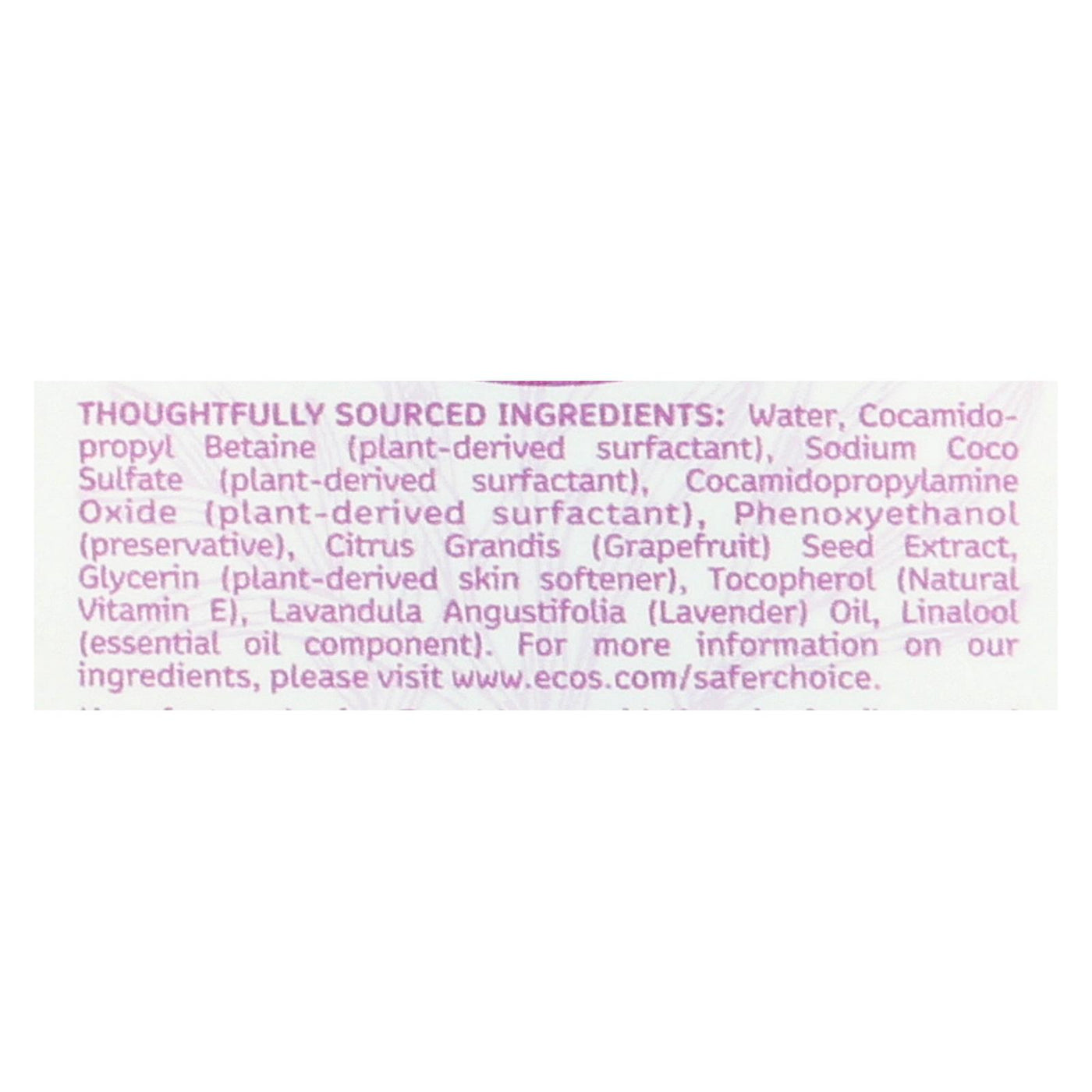 Earth Friendly Hand Soap - Lavender - Case Of 6 - 17 Fl Oz.