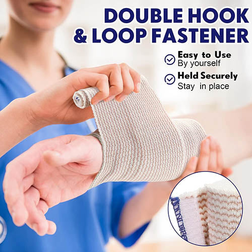 Ace-Type Elastic Bandage 4" x 5 Yards – With Velcro-Style Closure