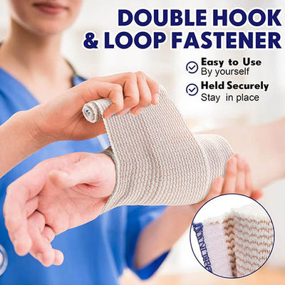 Ace-Type Elastic Bandage 4" x 5 Yards – With Velcro-Style Closure